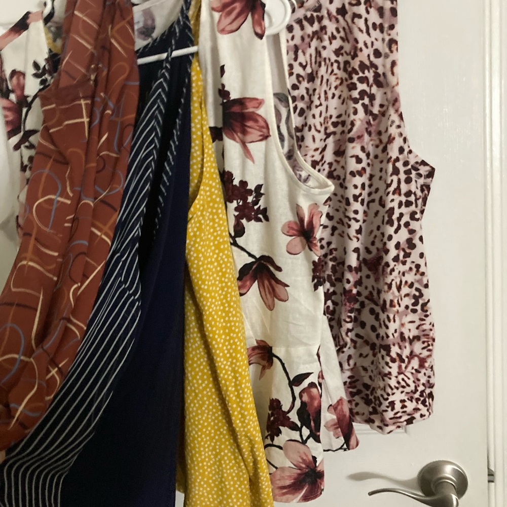 Floral and Patterned Sleeveless Tops Collection